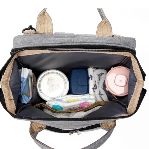 Diaper Bag Backpack Baby Diaper Baby Shower Gifts Multifunctional in Black New - Picture 7 of 12